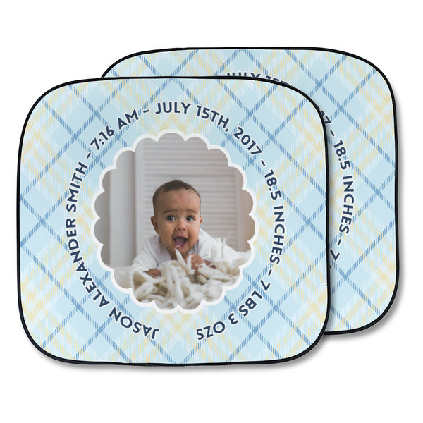 Custom Baby Boy Photo Car Sun Shade - Two Piece