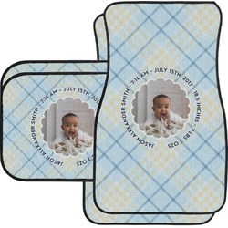 Baby Boy Photo Car Floor Mats Set - 2 Front & 2 Back (Personalized)
