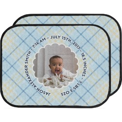 Baby Boy Photo Car Floor Mats (Back Seat) (Personalized)