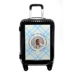 Baby Boy Photo Carry On Hard Shell Suitcase (Personalized)