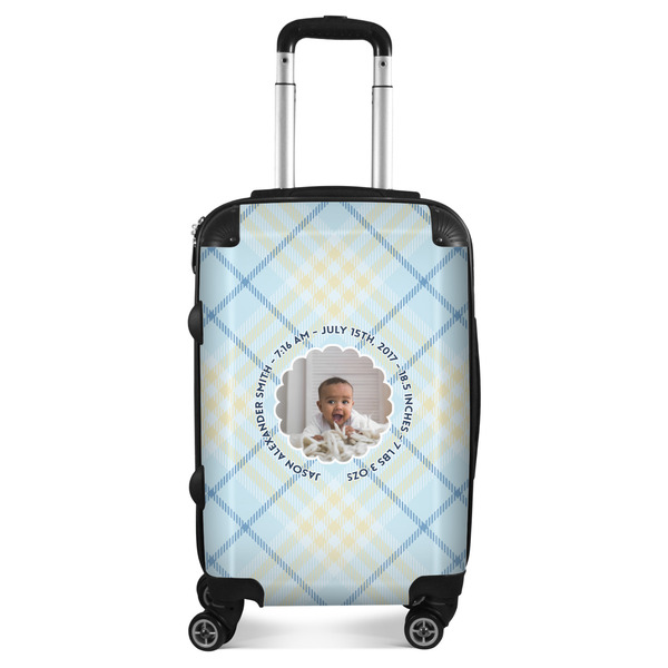 Custom Baby Boy Photo Suitcase - 20" Carry On (Personalized)