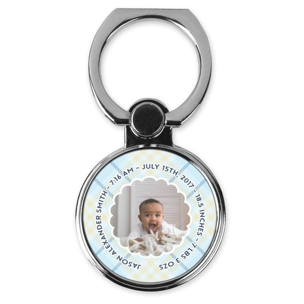 Custom Baby Boy Photo Cell Phone Ring Stand & Holder (Personalized)