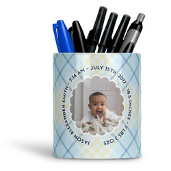 Baby Boy Photo Ceramic Pen Holder
