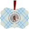 Baby Boy Photo Christmas Ornament (Front View)