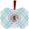 Baby Boy Photo Metal Frame Ornament - Double Sided