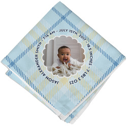 Baby Boy Photo Cloth Cocktail Napkin - Single