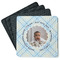 Baby Boy Photo Square Rubber Backed Coasters - Set of 4 (Personalized)