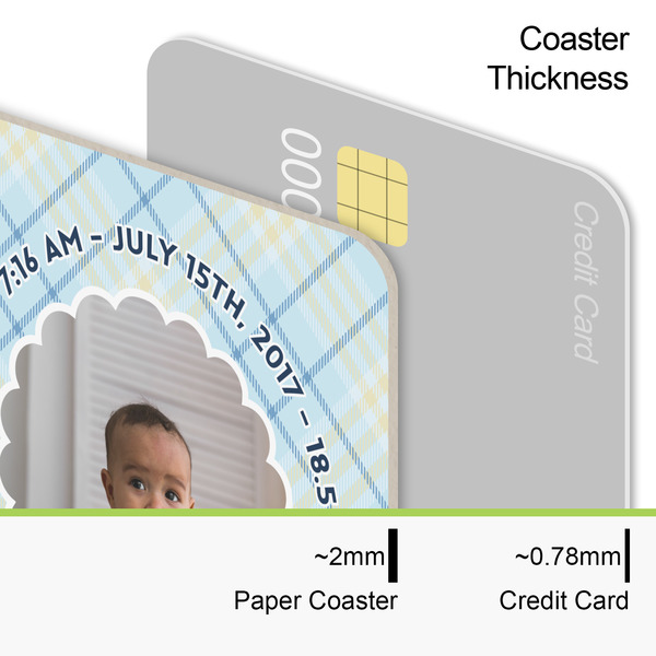 Baby Boy Photo Coaster Thickness