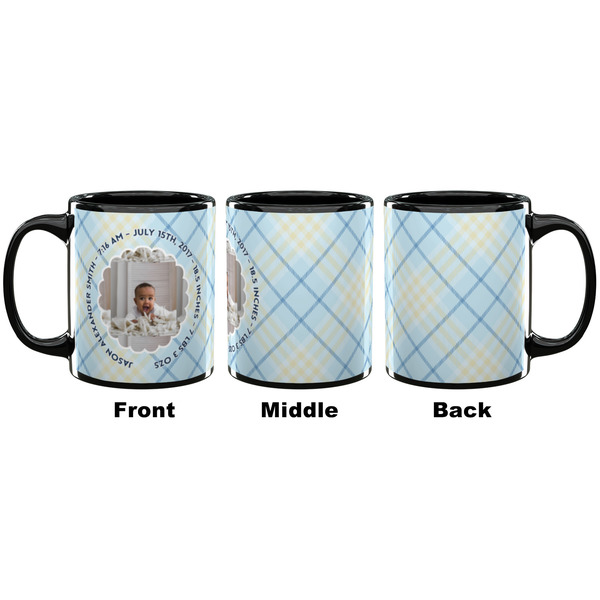 Baby Boy Photo Coffee Mug - 11 oz - Black APPROVAL