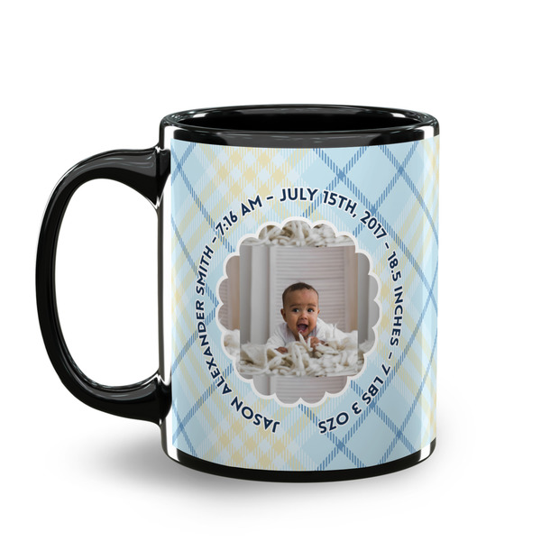 Baby Boy Photo Coffee Mug - 11 oz - Black