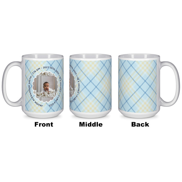 Baby Boy Photo Coffee Mug - 15 oz - White APPROVAL