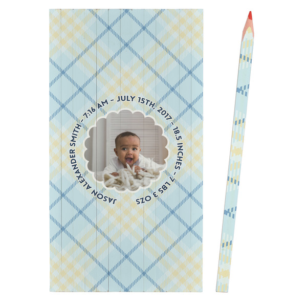 Baby Boy Photo Colored Pencils - Front View