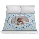Baby Boy Photo Comforter - King (Personalized)
