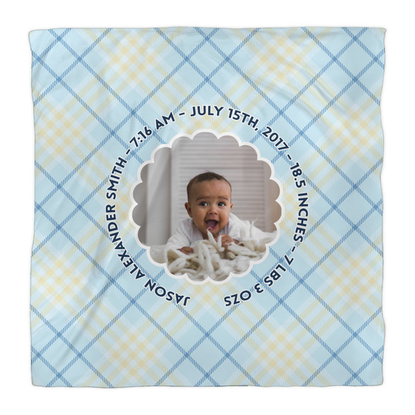 Baby Boy Photo Comforter - Queen - Front