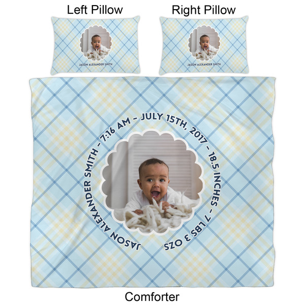 Baby Boy Photo Comforter Set - King - Approval