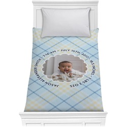 Baby Boy Photo Comforter - Twin XL (Personalized)