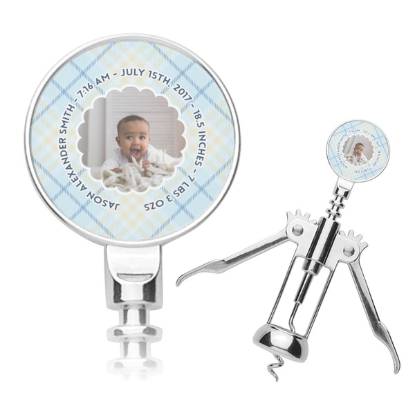 Custom Baby Boy Photo Corkscrew (Personalized)