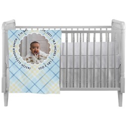 Baby Boy Photo Crib Comforter / Quilt (Personalized)