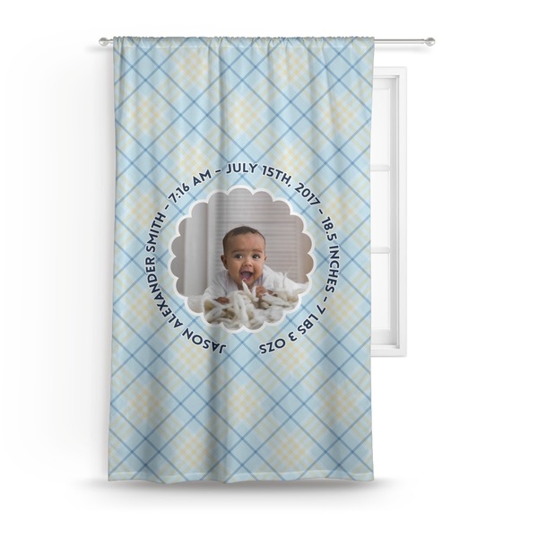 Custom Baby Boy Photo Curtain (Personalized)