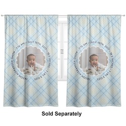 Baby Boy Photo Curtain Panel - Custom Size