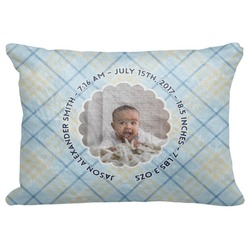 Baby Boy Photo Decorative Baby Pillowcase - 16"x12" (Personalized)