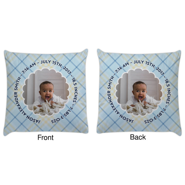 Baby Boy Photo Decorative Pillow Case - Approval