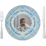 Baby Boy Photo 10" Glass Lunch / Dinner Plates - Single or Set (Personalized)