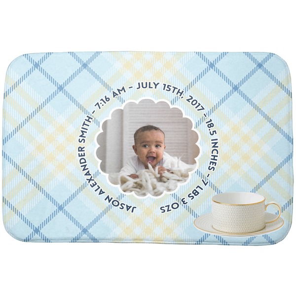 Baby Boy Photo Dish Drying Mat