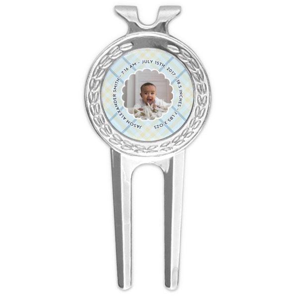 Custom Baby Boy Photo Golf Divot Tool & Ball Marker (Personalized)