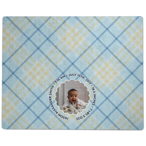 Baby Boy Photo Dog Food Mat - Large without Bowls