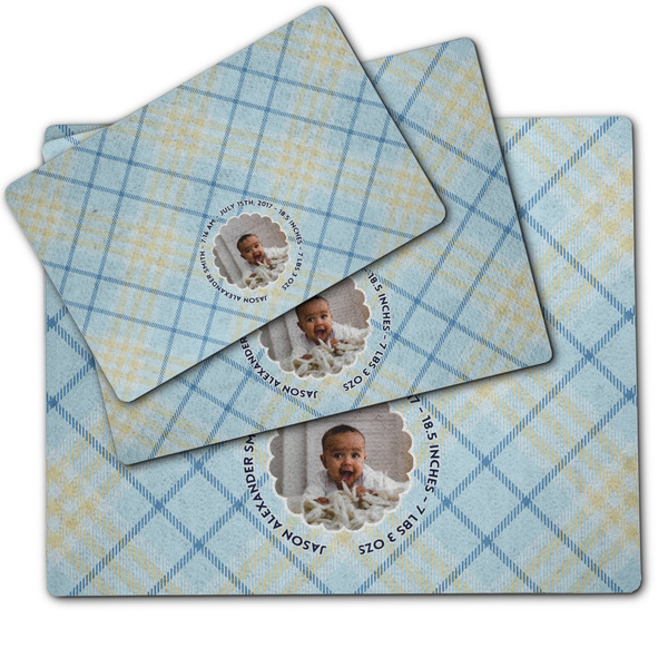 Baby Boy Photo Dog Food Mat - MAIN (sm, med, lrg)