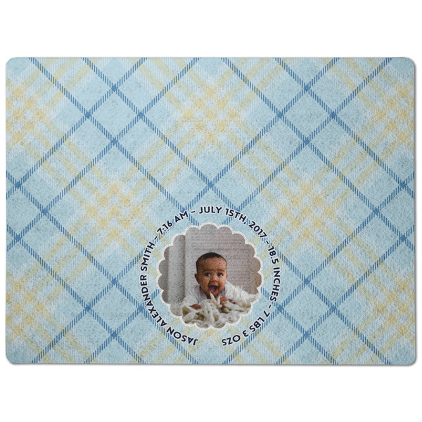 Baby Boy Photo Dog Food Mat - Medium without bowls
