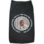 Baby Boy Photo Black Pet Shirt (Personalized)