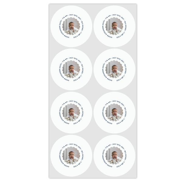 Baby Boy Photo Drink Topper - Medium - Set of 12