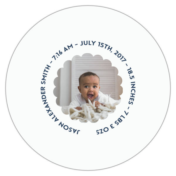 Baby Boy Photo Drink Topper - Medium - Single