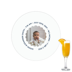 Baby Boy Photo Printed Drink Topper - 2.15"