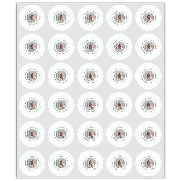 Baby Boy Photo Drink Topper - XSmall - Set of 30