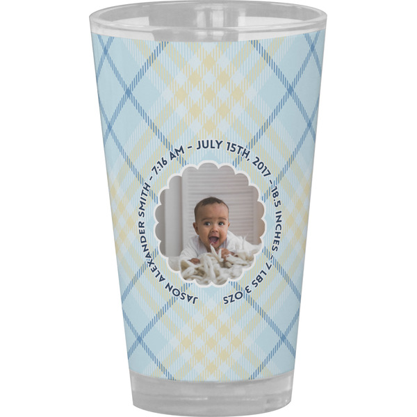 Custom Baby Boy Photo Pint Glass - Full Color