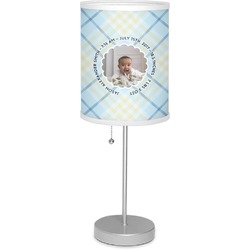 Baby Boy Photo 7" Drum Lamp with Shade Polyester (Personalized)