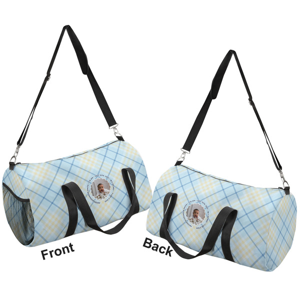 Baby Boy Photo Duffle bag large front and back sides