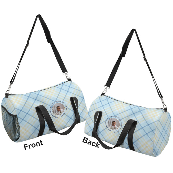Baby Boy Photo Duffle bag small front and back sides