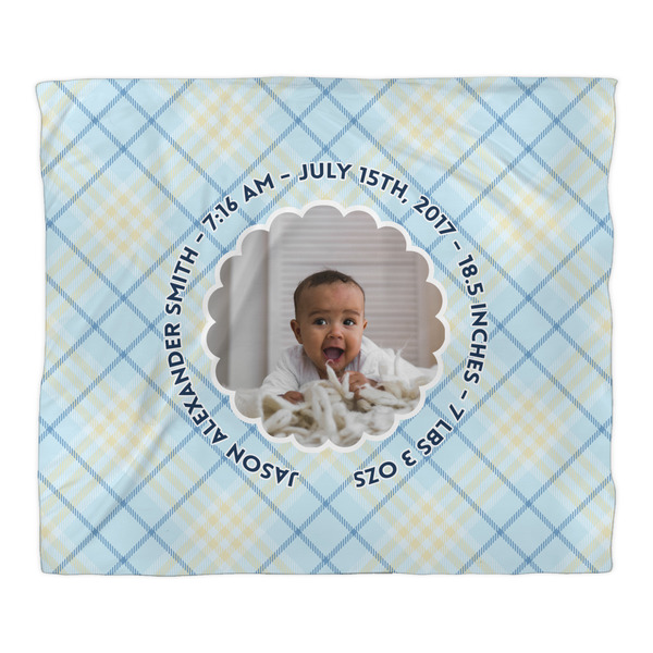 Baby Boy Photo Duvet Cover - King - Front