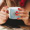 Baby Boy Photo Espresso Cup - 6oz (Double Shot) LIFESTYLE (Woman hands cropped)
