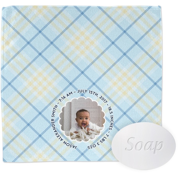 Custom Baby Boy Photo Washcloth (Personalized)