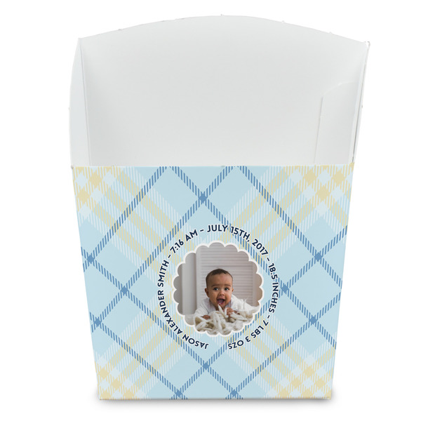 Custom Baby Boy Photo French Fry Favor Boxes