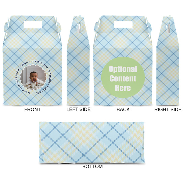 Baby Boy Photo Gable Favor Box - Approval