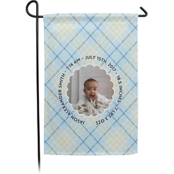 Baby Boy Photo Small Garden Flag - Single Sided