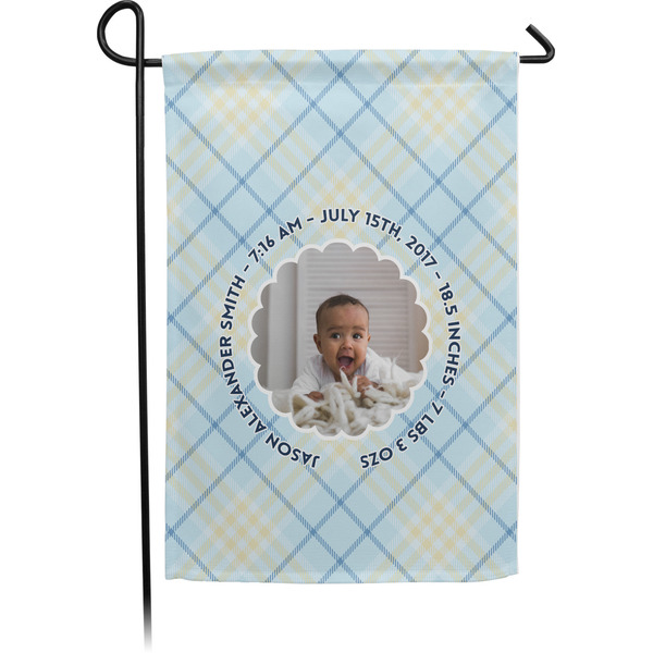 Custom Baby Boy Photo Garden Flag