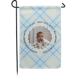 Baby Boy Photo Small Garden Flag - Double Sided