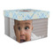Baby Boy Photo Gift Boxes with Lid - Canvas Wrapped - Large - Front/Main